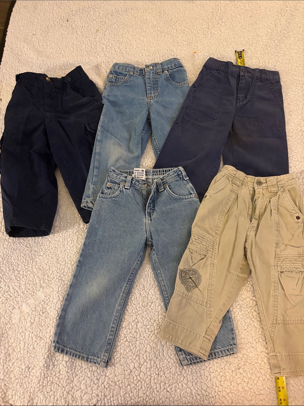 Multiples Kids Pants Bundle - Navy, Light Blue, Dark Blue & Khaki